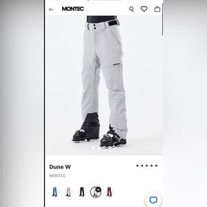 Montec Women's Ski/Snowboard Pants (white/light gray)